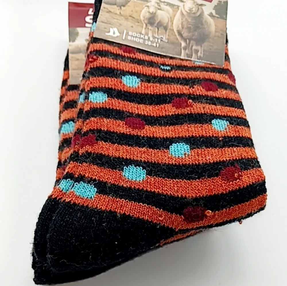 12 Pairs Lamb Wool Crew Socks/Thermal Warm Winter Boot Socks Size 9-11 Wom…